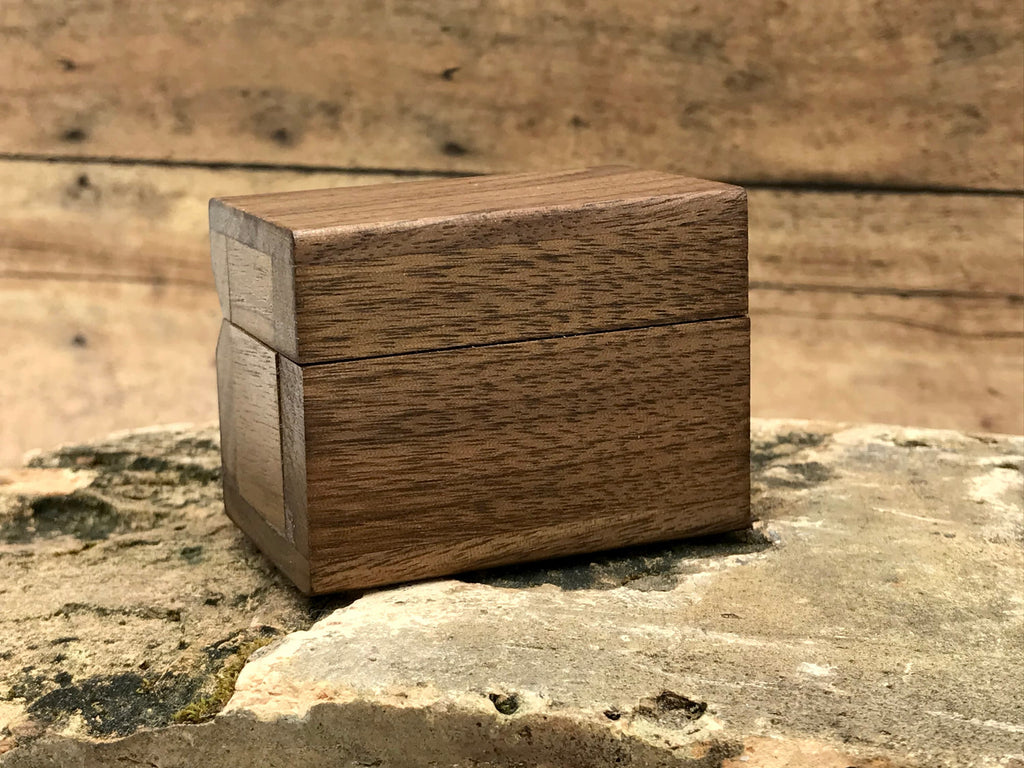 Bulk Wholesale Magnetic Wooden Ring Box Lot | Engagement Ring Box | Men's / Women's Wedding Band Box | Jewelry Boutique Supply