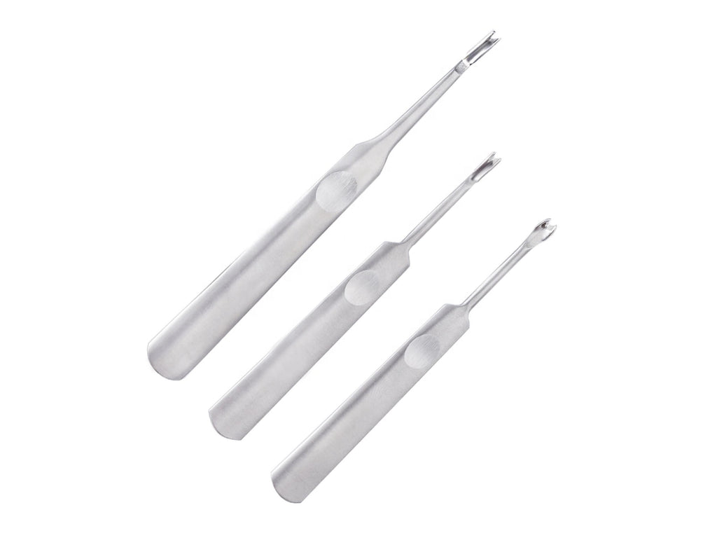 V & U Tip Leather Skiving Edge Tool | 3-Pack | 2mm U - 3mm V - 4mm V | Crafting Tools Scribing Grooving