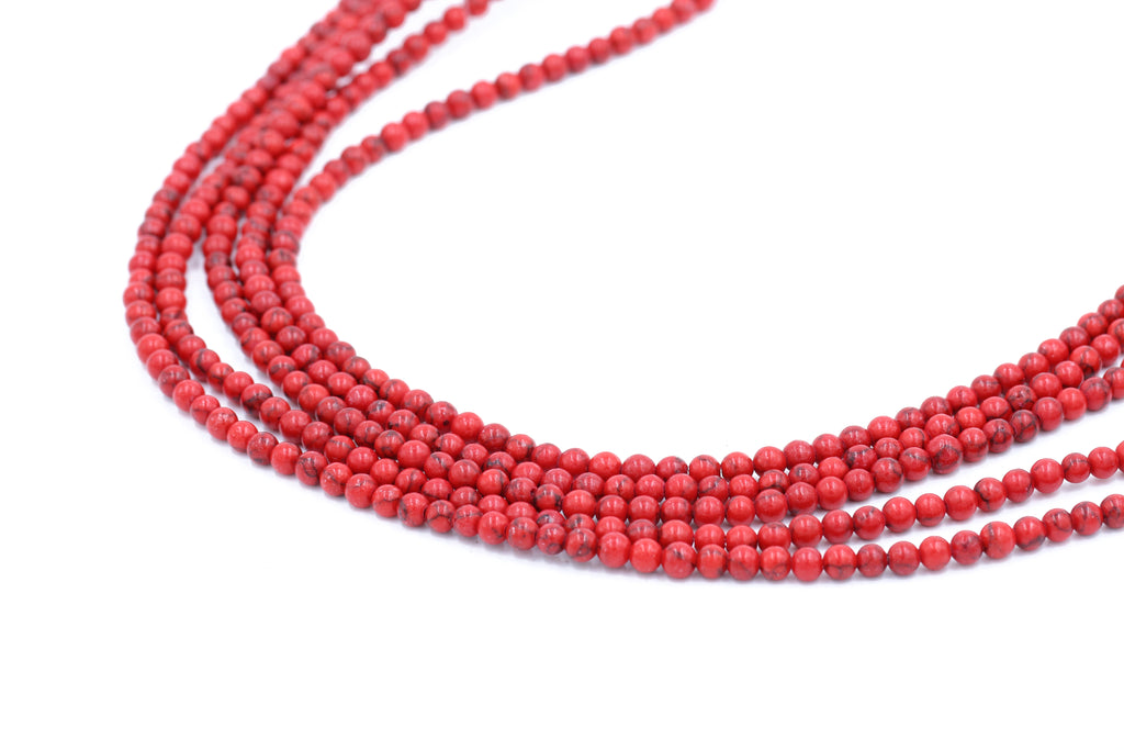 Red Turquoise Beads