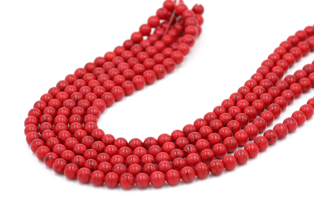 Red Turquoise Beads