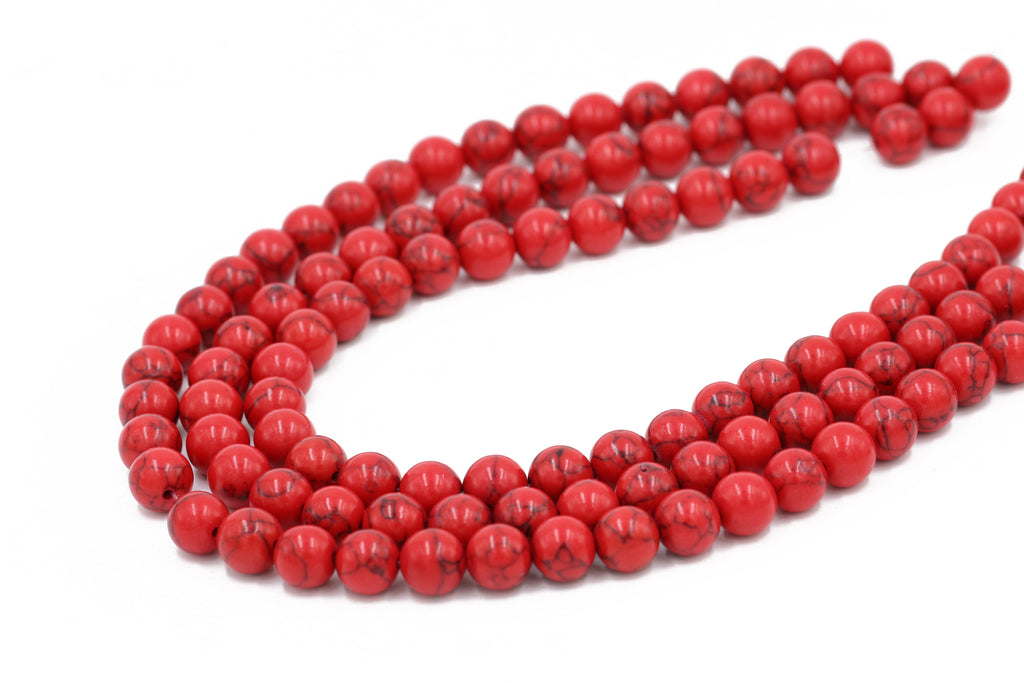 Red Turquoise Beads