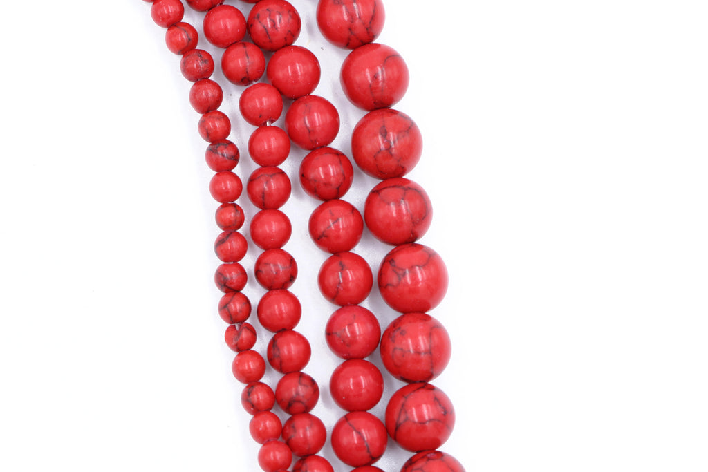 Red Turquoise Beads