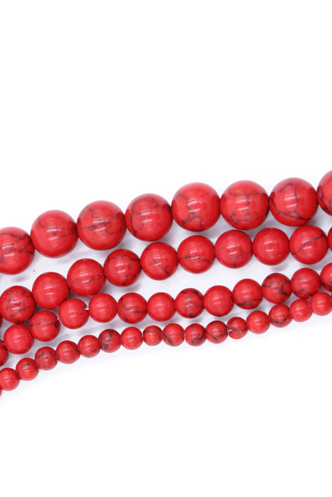 Red Turquoise Beads