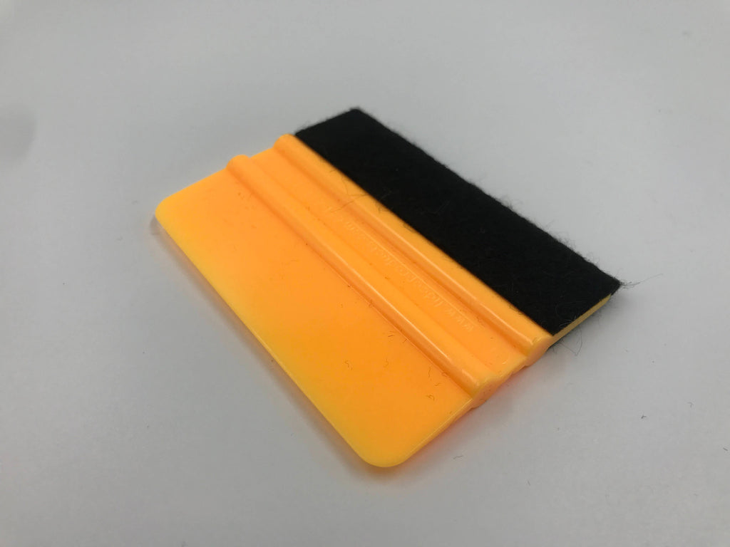 4" Plastic Squeegee With Felt Edge