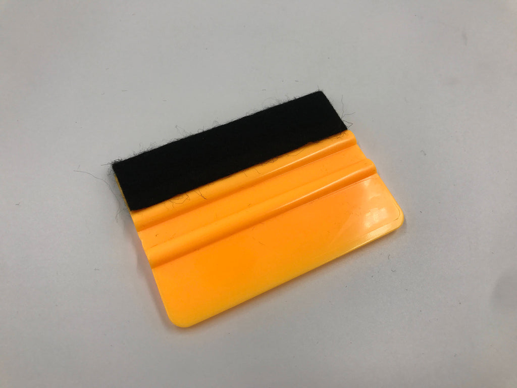 4" Plastic Squeegee With Felt Edge