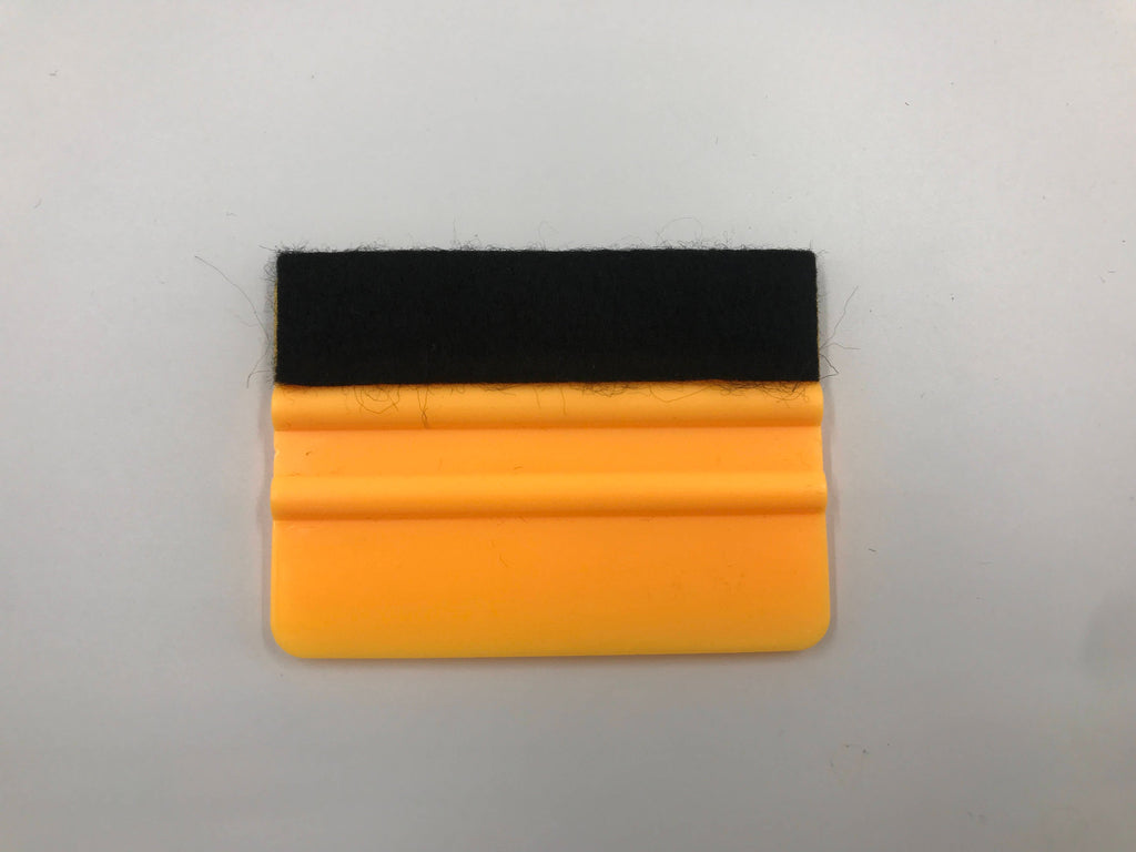 4" Plastic Squeegee With Felt Edge