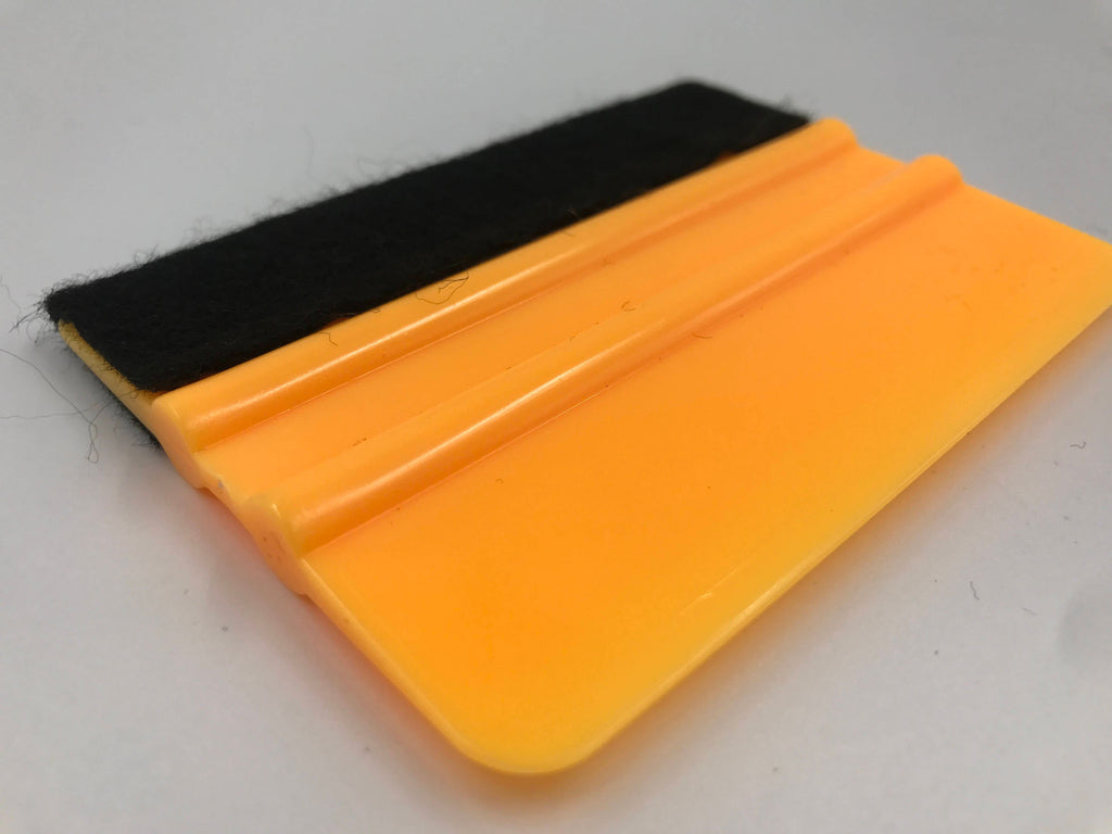 4" Plastic Squeegee With Felt Edge