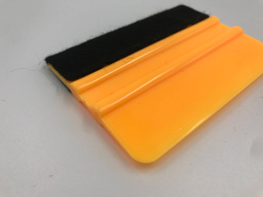 4" Plastic Squeegee With Felt Edge