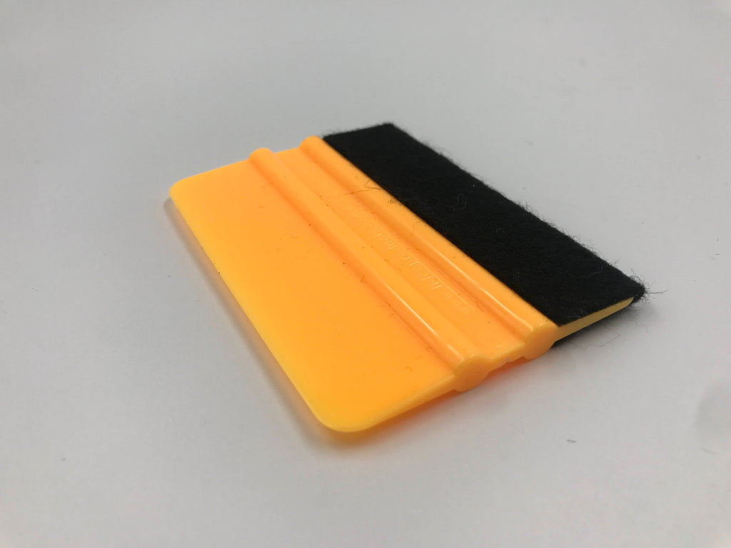 4" Plastic Squeegee With Felt Edge