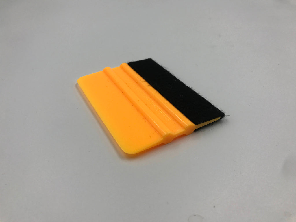 4" Plastic Squeegee With Felt Edge