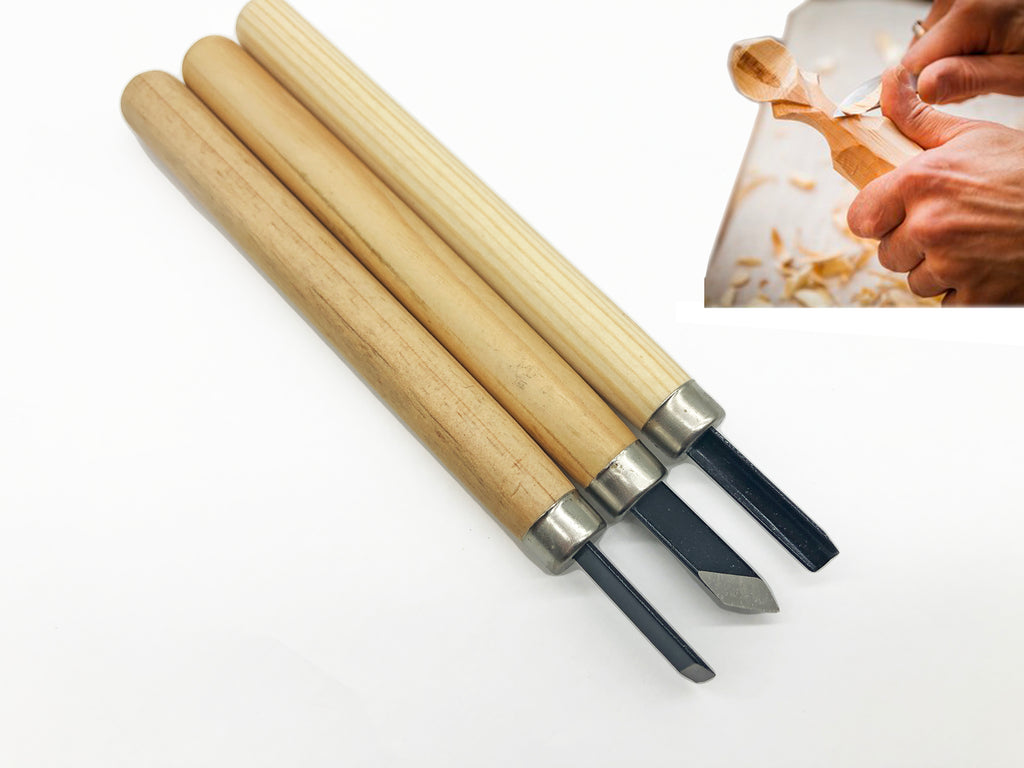 3 Pcs Steel Wood Carving Set | Ultra Light Weight / Durable Student Carving Set